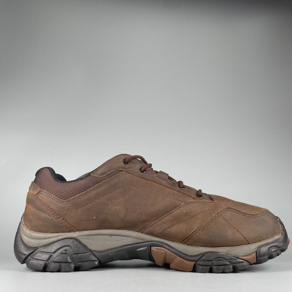 Merrell Moab Adventure Men 11.5W Brown Leather Hiking Shoe Outdoor Trail Sneaker - Picture 5 of 9